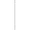 Ekena Millwork Plain PVC Pilaster w/Decorative Capital & Base, 7"W x 120"H x 2"P PILP07X120SM02-2 - alternate 3